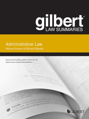 cover image of Gilbert Law Summary on Administrative Law, 15th